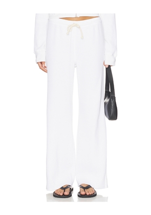 perfectwhitetee Waffle Pants in White. Size L. Also in XS, S, M, XL.