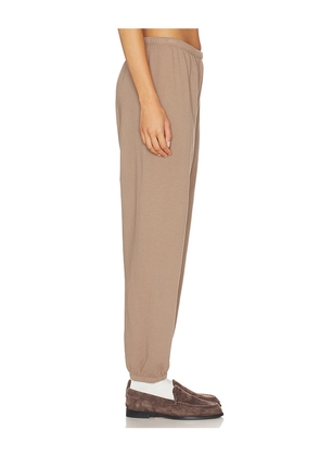 perfectwhitetee French Terry Easy Sweatpant in Beige. Size L. Also in XS, S, M, XL.