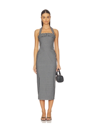 Posse Chiara Dress in White,Black. Size L. Also in M, S, XS.