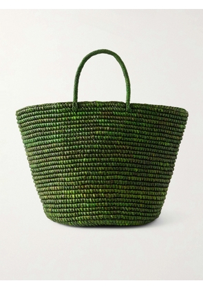 SENSI STUDIO - Large Straw Tote - Green - One size