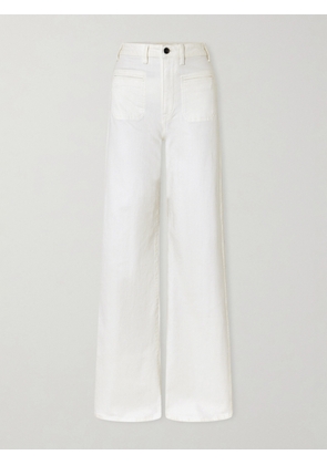 KHAITE - Delmonico High-rise Wide-leg Jeans - White - 24,25,26,27,28,29,30,31,32