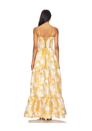V. Chapman Lucetta Gown in Metallic Gold. Size 2. Also in 10.