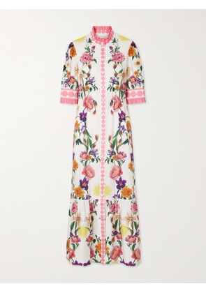 Borgo de Nor - Marni Floral-print Cotton Midi Dress - Multi - UK 6,UK 8,UK 10,UK 12,UK 14,UK 16