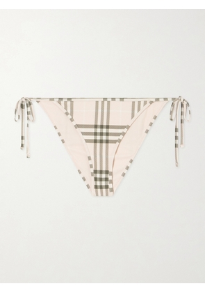 Burberry - Sadie Checked Bikini Briefs - Pink - xx small,x small,small,medium,large,x large,xx large