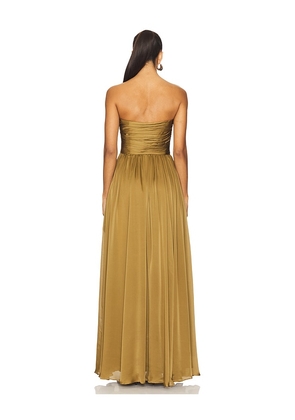Ulla Johnson Anastasia Gown in Olive. Size 10. Also in 12.
