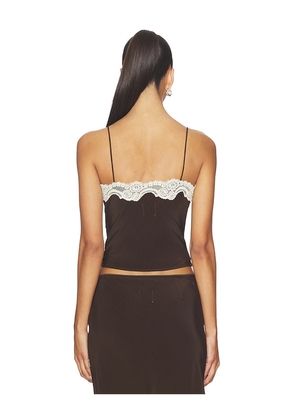 With Jean Tilly Top in Chocolate. Size S. Also in M, XL.