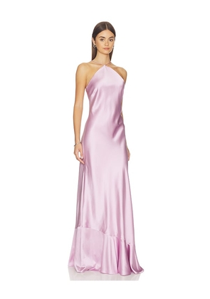 AMUR Camila Maxi Dress in Lavender. Size 0. Also in 4, 6, 8, 10, 12.