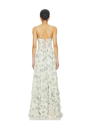V. Chapman Carmen Dress in Blue. Size 12. Also in 4, 0, 2, 8.