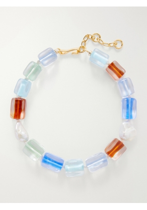 Lizzie Fortunato - Delphine Gold-tone, Pearl And Glass Beaded Necklace - Multi - One size