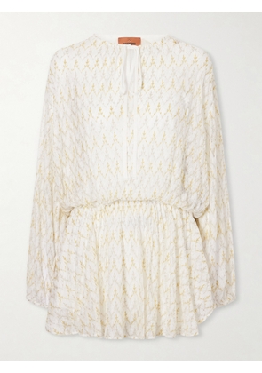 Missoni - Metallic Crochet-knit Mini Dress - White - IT38,IT40,IT42,IT44