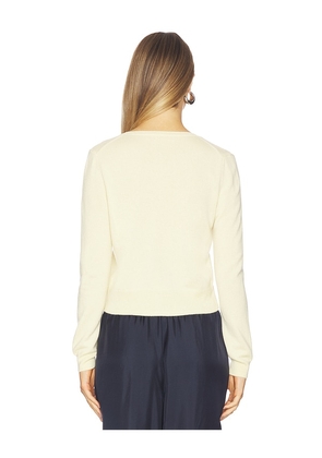 W. Cashmere Fiorella Cardigan in Yellow. Size S. Also in XS, M.