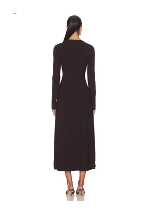 Vince Curved Seam Rouched Dress in Purple. Size M. Also in XS, S, L.