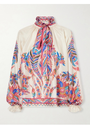 Etro - Pussy-bow Paisley-print Silk Blouse - Multi - IT36,IT38,IT40,IT42,IT44,IT46,IT48,IT50