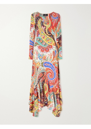 Etro - Ruffled Paisley-print Jersey Maxi Dress - Multi - IT36,IT38,IT40,IT42,IT44,IT46,IT48,IT50