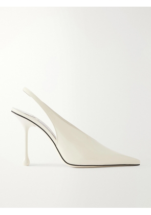 Jimmy Choo - Isa 95 Patent-leather Pumps - Ivory - IT35,IT36,IT36.5,IT37,IT37.5,IT38,IT38.5,IT39,IT39.5,IT40,IT40.5,IT41,IT41.5,IT42