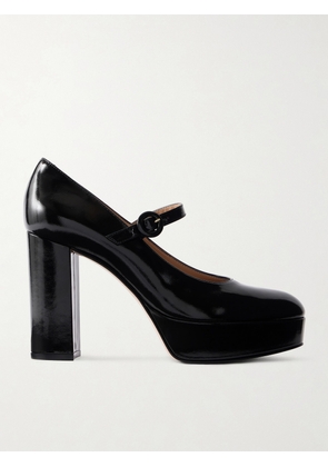 Gianvito Rossi - 70 Patent-leather Mary Jane Pumps - Black - IT35,IT36,IT36.5,IT37,IT37.5,IT38,IT38.5,IT39,IT39.5,IT40,IT40.5,IT41,IT41.5,IT42