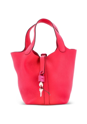 Hermès Pre-Owned Monochrome Picotin Lock Bag Clemence PM bucket bag - Pink