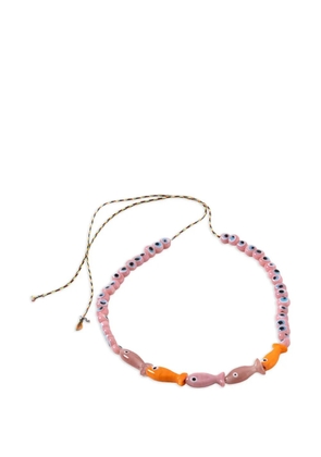 Sorbet Island fish beaded bracelet - Pink
