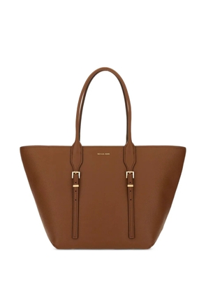 Michael Michael Kors Moore buckle leather shoulder bag - Brown