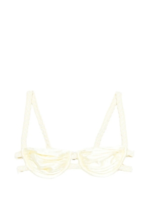 Isa Boulder weave strap bikini top - Yellow