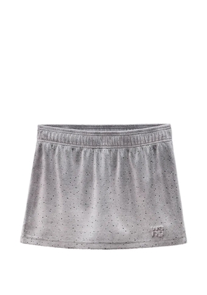 Alexander Wang crushed velour mini skort - Grey