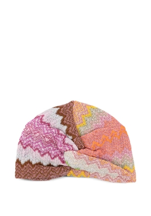Missoni zigzag twisted beanie - Pink