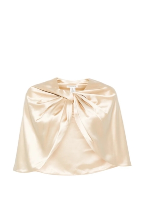 By Malene Birger Pinlos knotted cape - Neutrals