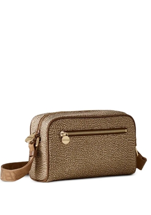 Borbonese pebbled-pattern shoulder bag - Neutrals