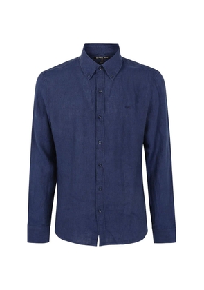 Michael Kors logo-embroidered shirt - Blue