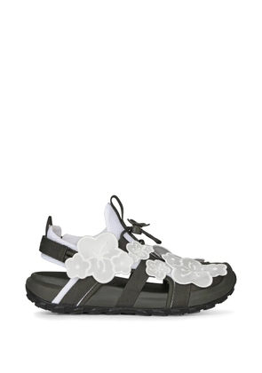 Cecilie Bahnsen x The North Face flower-appliqué strap sandals - Green