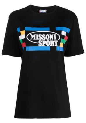 Missoni logo print T-shirt - Black