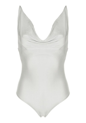Lenny Niemeyer cowl-neck metallic swimsuit - Grey