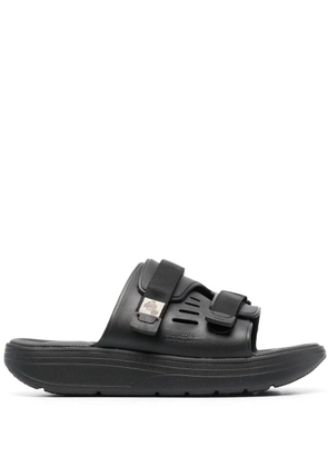 Suicoke touch-strap flat sandals - Black