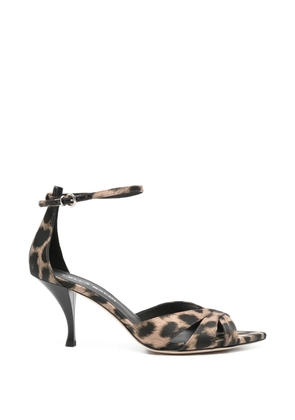 Lella Baldi leopard-print sandals - Brown