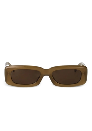 The Attico rectangle-frame sunglasses - Green