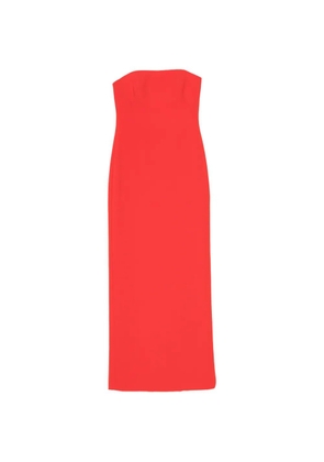 Amsale strapless column maxi dress - Red