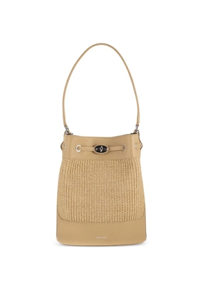 Zanellato small Monda woven-design bucket bag - Neutrals