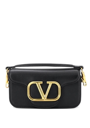 Valentino Garavani Pre-Owned VLogo Loco Flap Leather Small shoulder bag - Black