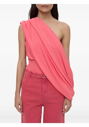 Christopher Esber draped jersey T-shirt - Pink