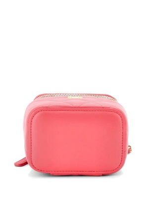 CHANEL Pre-Owned Pearl Crush Vanity Case with Chain Quilted Lambskin Mini clutch bag - Pink