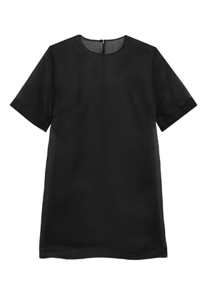 AMI Paris short-sleeve trapeze mini dress - Black