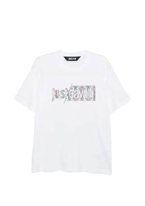 Just Cavalli floral-print T-shirt - White