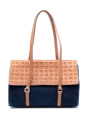 Burberry Pre-Owned 2000-2017 Denim and Embossed Leather handbag - Blue