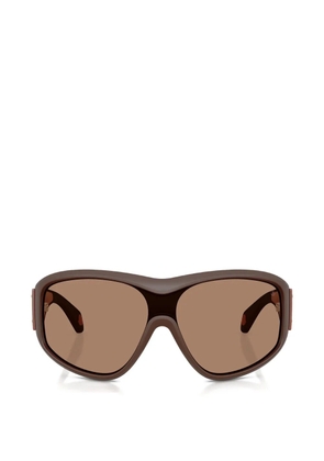 Moncler Eyewear Thyra shield-frame sunglasses - Brown