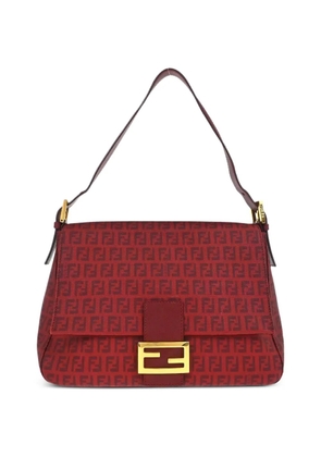 Fendi Pre-Owned 2010s Mamma Baguette Zucchino pattern shoulder bag - Red