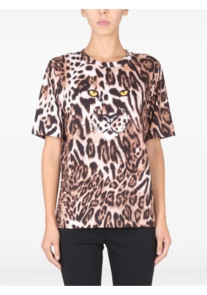Boutique Moschino animal print T-shirt - Neutrals