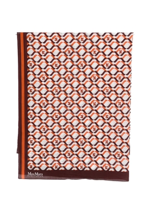 Max Mara graphic-print sarong - White