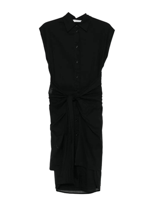 Tela D.Piramid shirt midi dress - Black