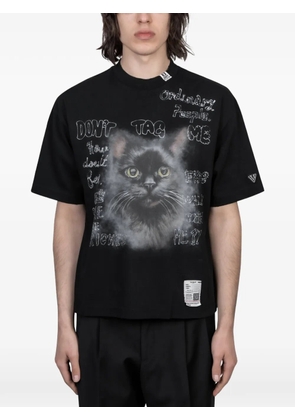 Maison MIHARA YASUHIRO cat-print T-shirt - Black