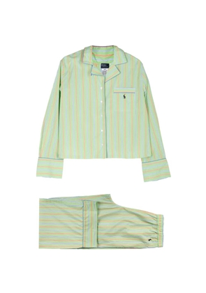 Polo Ralph Lauren long-sleeve striped pajama set - Green